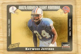 Vintage Abc&#39;s Monday Night Football Trading Card Hayward Jeffires 1993 #23 - £7.58 GBP