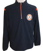 Mens NCAA Knights Virginia Cavaliers Blue Orange Fleece 1/4 Zip Pullover... - $19.79