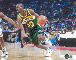 Gary Payton Seattle SuperSonics signed autographed 8x10 photo proof Beck... - $98.99