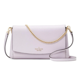 New Kate Spade Laurel Way Greer Crossbody Leather Lilac Moonlight with D... - $94.91