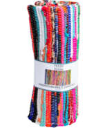 Handwoven Multicolor Chindi Rug 3ft x 5ft New - €9,06 EUR