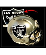LAS VEGAS RAIDERS LOGO CUSTOM FLASH ALTERNATE FOOTBALL MINI HELMET - $74.24