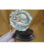 MER-7) small Mermaid + dolphin cave shed ANTLER figurine Bali detailed c... - $139.35 CAD