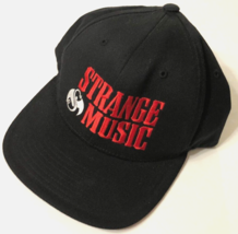 Strange Music Hip Hop Rap Record Label Music Sewn Black Flex Fit Cap Hat S-M - £6.23 GBP