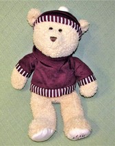 20" I Am Loved Teddy Bear Animal Adventure Tan With Burgundy Sweater Back Pack - $15.75