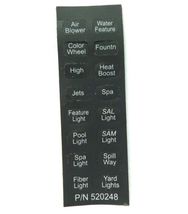 Pentair EasyTouch Compool Wireless Remote Decal Label 520248 (1 pc) - $21.38