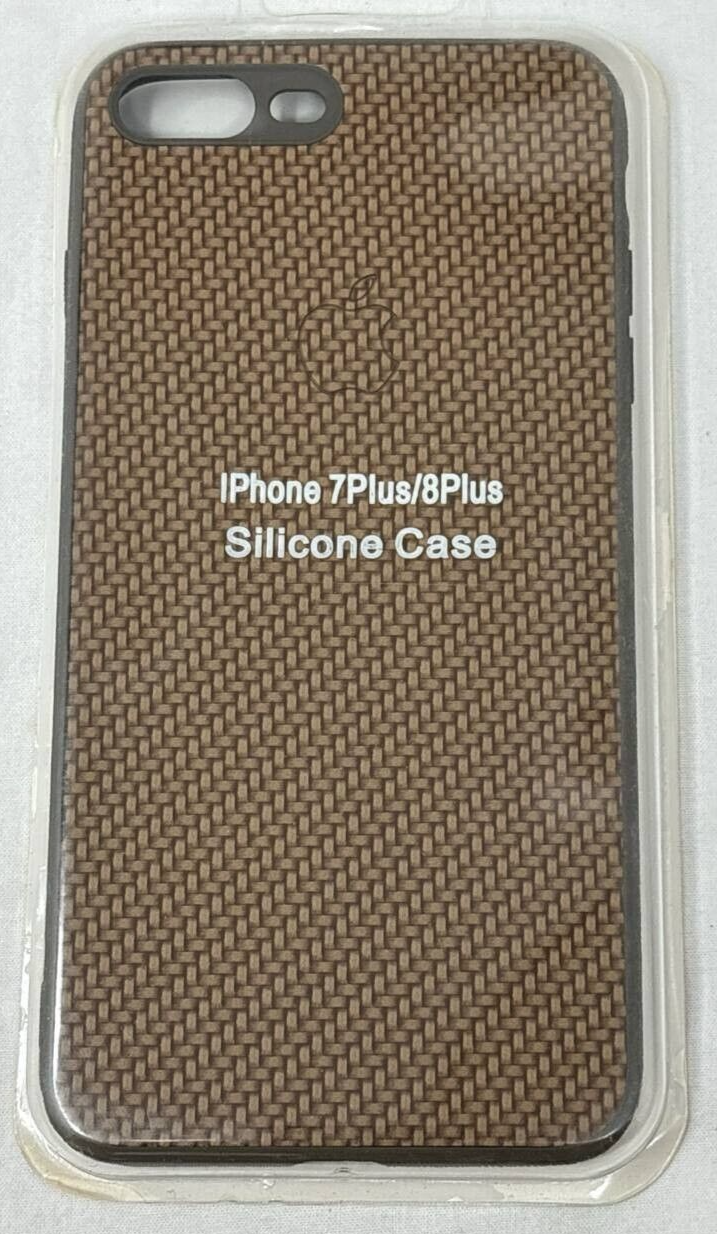 Silicone Case Cover for Apple iPhone 6 7 8 Plus Durable Slim Woven Texture Brown Item image 10