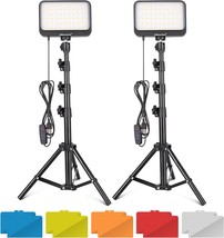 Ubeesize Led Video Light Kit, 2Pcs Dimmable Continuous Portable, Youtube - $44.95