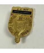 1989 Lifetime Vice President Houston Livestock Show &amp; Rodeo Pin Badge Nu... - $28.03 CAD