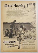 1947 Print Ad Johnson Sea-Horse Outboard Motors Duck Hunters &amp; Dogs - £11.13 GBP