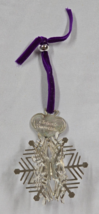 1986 Christofle Annual Snowflake Christmas Ornament Italy Silverplated 3... - $34.64