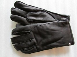 UGG Gloves Tech Smart Casual Leather Black Medium New - £51.24 GBP
