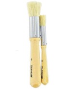 2 rOund Stipple Brushes #0 #4 Ink art Stamp brush stippling TSUKINEKO SB... - €17,46 EUR