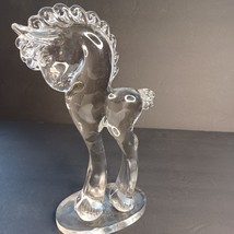 11.5&#39;&#39; Trojan Horse Standing Pony Art Glass figurine Mosser Paden CIty C... - £66.44 GBP