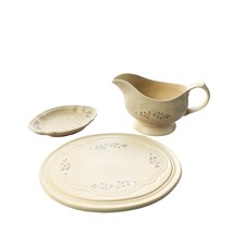 Pfaltzgraff Remembrance Trivet, Gravy &amp; Soap Dish Disc Farmhouse Vintage - $31.60