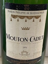1971 MOUTON-CADET Bordeaux Baron Philippe Rothschild Empty Display Bottle Prop - £141.42 GBP