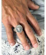 David Yurman .925 Sterling Silver Wolf Men Band Ring Size 8 - $692.98