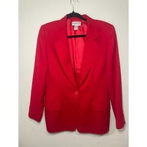 Vintage Women&#39;s Pendleton Red Blazer Size 10 Made in USA Boyfriend Blaze... - $39.30