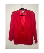 Vintage Women&#39;s Pendleton Red Blazer Size 10 Made in USA Boyfriend Blaze... - €34,38 EUR