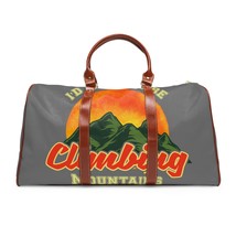 Personalized Travel Gear: Waterproof Travel Bag with Mountain Print - £73.70 GBP