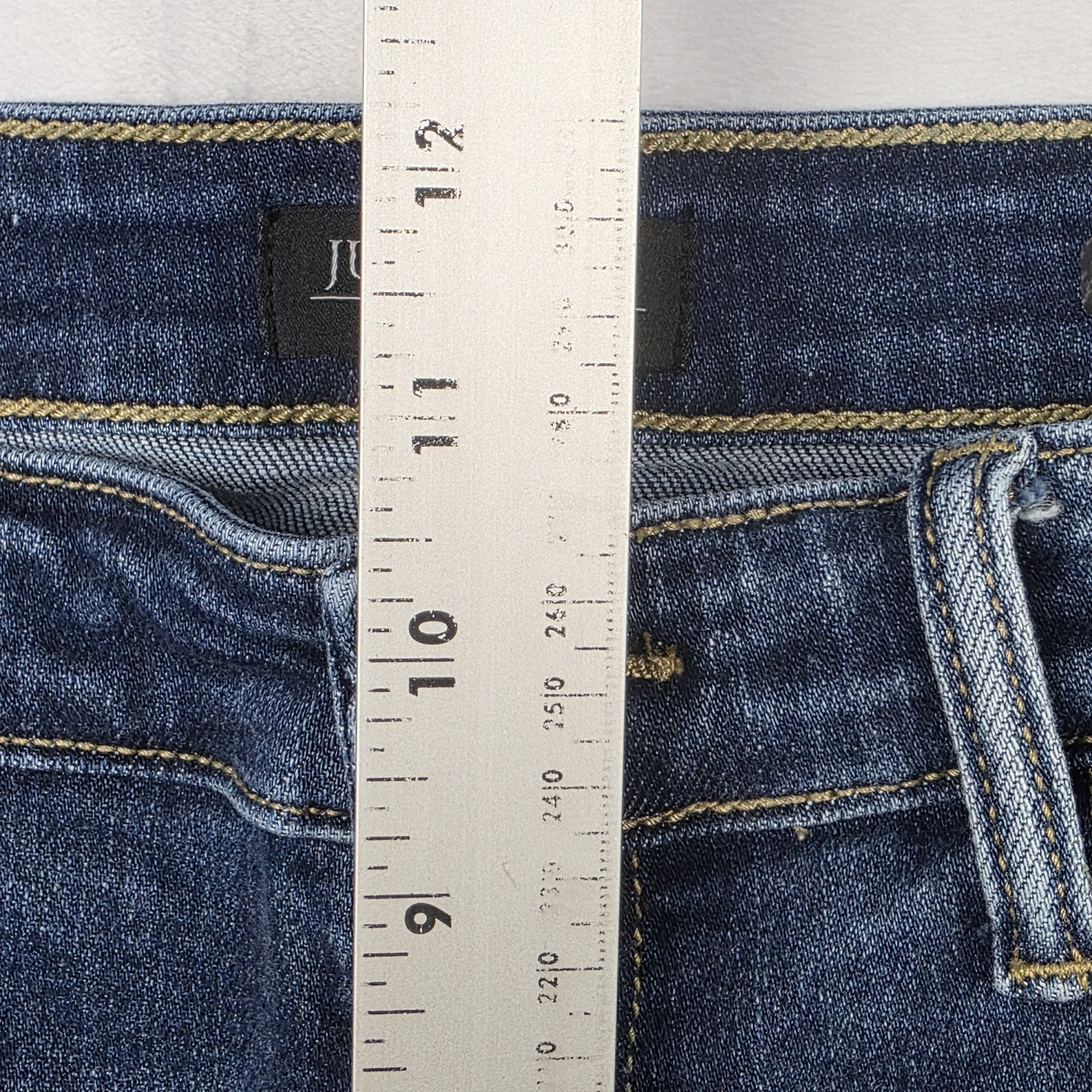 Judy Blue Jeans Womens Size 13/31 Boyfriend Fit High Rise Dark Wash Blue Denim  Item image 10