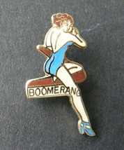 Boomerang Classic Nose Art Usaf Usa Lapel Pin Badge 1/2 X 1.1 Inch - £4.42 GBP