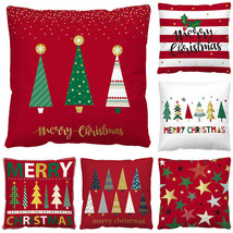 Christmas Pillow Cover Amazon Cross-border Red And Black Plaid Christmas... - $10.10