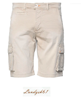 SSEINSE Men&#39;s Bermuda Cargo Beige Cotton Modern Fit Shorts Size US 40 EU... - £54.94 GBP