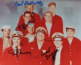Mc Hale&#39;s Navy Cast Signed Photo X4 - Tim Conway, Earnest Borgnine, Carl Ballanti - £190.48 GBP