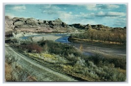 Little Missouri Fiume IN Badlands ND Unp Nord Pacific Cromo Cartolina M18 - $3.03