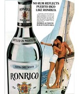 1981 Ronrico Rum Puerto Rico Vintage Print Ad Sailing Sailboat Couple Wa... - $10.97