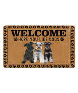 Funny Miniature Schnauzer Dogs Lover Doormat Hope You Like Dog Welcome M... - £30.92 GBP