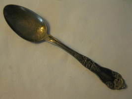 Wallingford Co. 1902 Floral variant Pattern Silver Plated 6&quot; Tea Spoon - $8.00