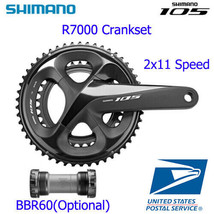 Shimano 105 FC-R7000 2x11 Speed 50/34 52/36 Hollowtech II Crankset ROAD ... - €113,64 EUR+