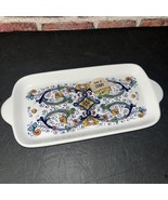 Nova Deruta Italy Handpainted Appetizer Tray Porcelain 11x5.25&quot; - $15.90