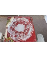 Sand Blasted Fruitella Fruit Plate 15&quot; KIG GROUP Indonesia Christmas ser... - $468.29 MXN