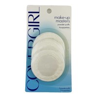 COVERGIRL Make-Up Masters Powder Puffs 3-Pack White NOS Sealed Blue Made... - $14.75