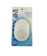 COVERGIRL Make-Up Masters Powder Puffs 3-Pack White NOS Sealed Blue Made... - £11.77 GBP