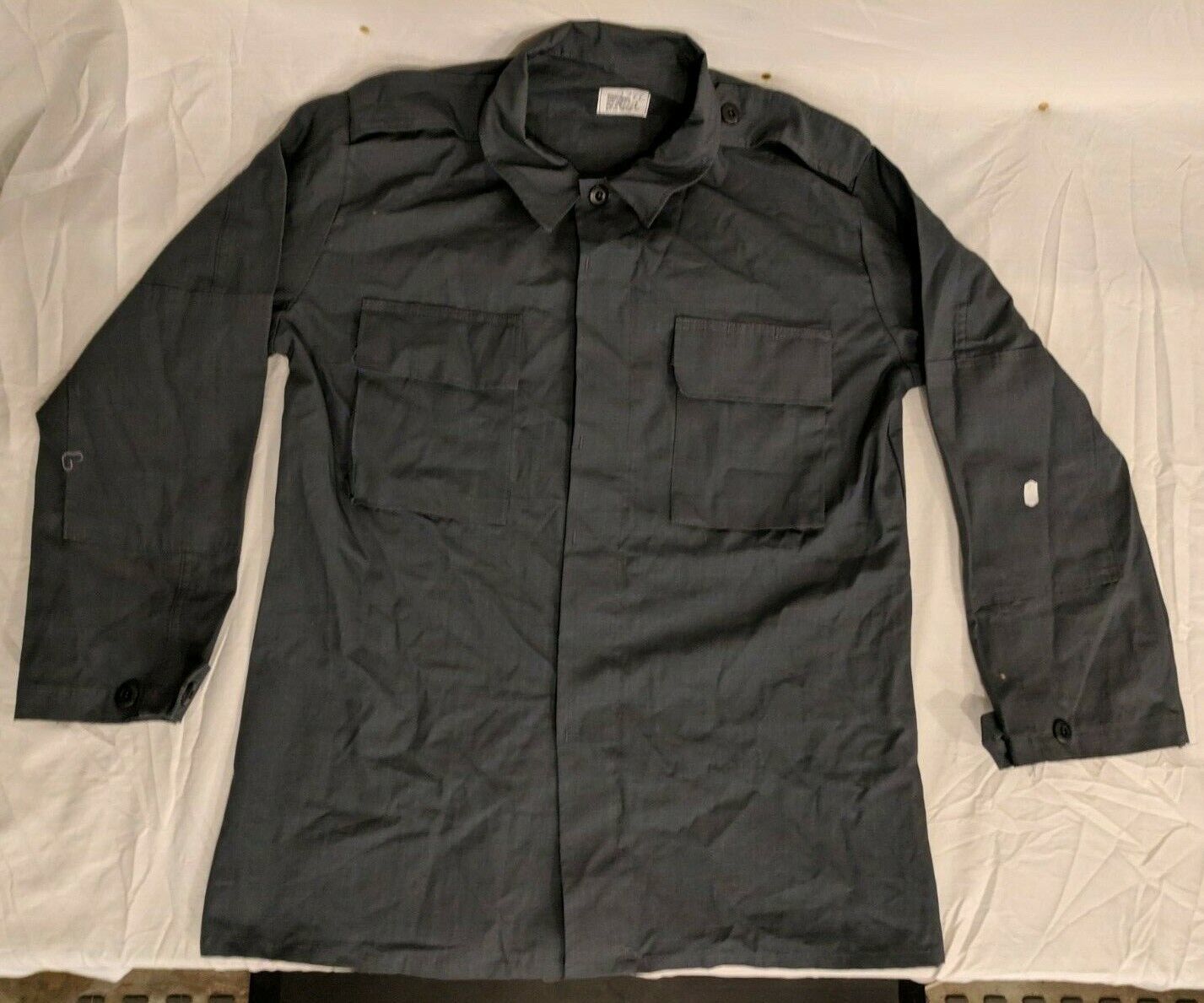 NWOTS 3RD PARTY MILITARY STYLE GRAY GREY CARGO JACKET TOP UNIFORM MEDIUM... - $23.21