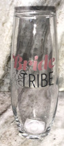 “Bride Tribe” Stemless Bridal Champagne Flute Glass 9.6oz Wedding Bridal... - $11.76