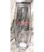 “Bride Tribe” Stemless Bridal Champagne Flute Glass 9.6oz Wedding Bridal... - £9.29 GBP
