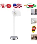 Free Standing Toilet Paper Holder with Crystal Finial &amp; Reserve for 4 Rolls - $884.69 MXN