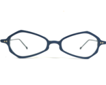 Vintage la Eyeworks Eyeglasses Frames DUSTY 652 Blue Geometric 45-18-140 - $69.98
