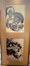 Jack Bazel Framed Signed Prints 5x7  Southwest Hopi Native MudHead Kachina - $2,280.88 MXN