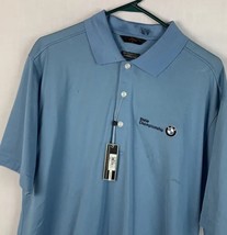 Callaway Polo Shirt BMW Championship Short Sleeve Men&#39;s Large Blue - £19.65 GBP