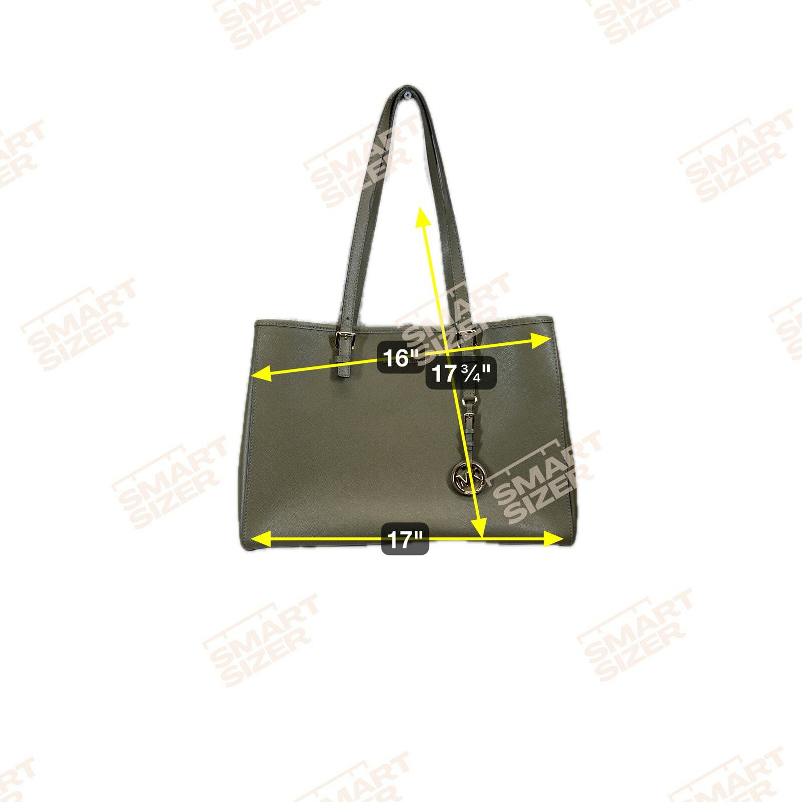 MICHAEL Michael Kors Women's Green Jet Set Logo Buckle Strap Shoulder Tote Bag Item image 3
