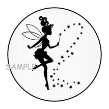 30 Fairy Envelope Seals Labels Stickers 1.5&quot; Round Birthday Party Favors - £5.88 GBP