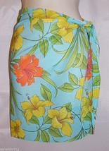 Sarong Wrap Skirt Swimsuit Bathing Suit Cover Up Multi Color Floral Smal... - $19.77