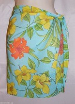 Sarong Wrap Skirt Swimsuit Bathing Suit Cover Up Multi Color Floral Smal... - £15.46 GBP