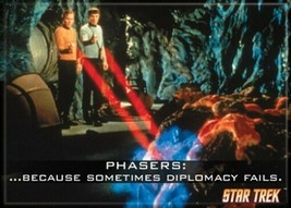 Star Trek: The Original Series Phasers: Diplomacy Fails Magnet, NEW UNUSED - £3.11 GBP